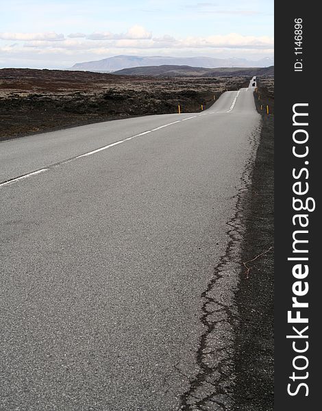 Road number 1 (ring road) in iceland. Road number 1 (ring road) in iceland