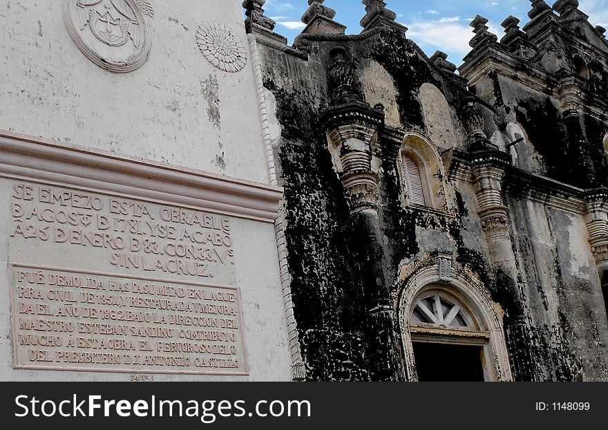 The Church of Le Merced, one of Granada's most beautiful Churches, with its Baroque facade