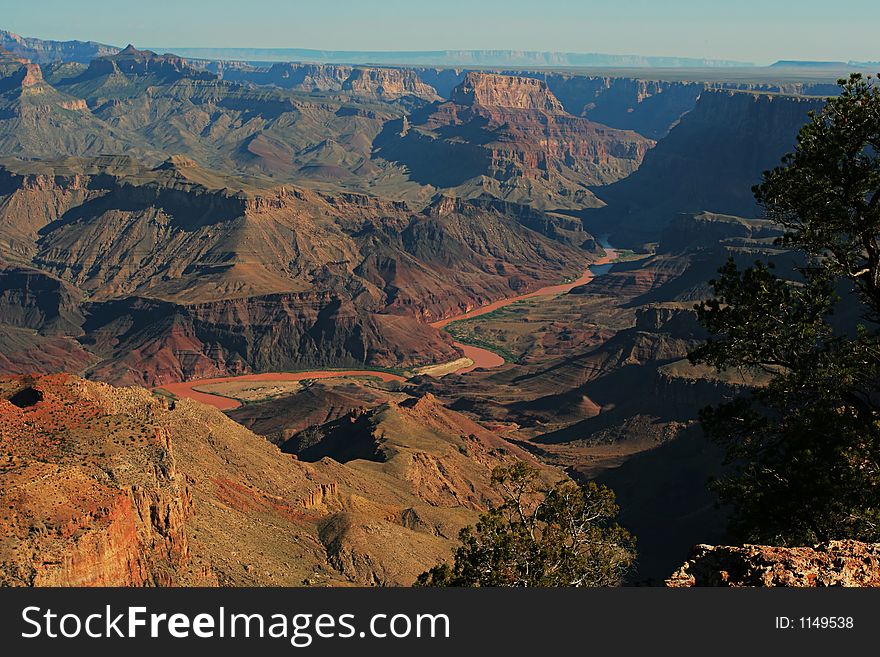 Grand Canyon and Colorado River, Arizona. Grand Canyon and Colorado River, Arizona
