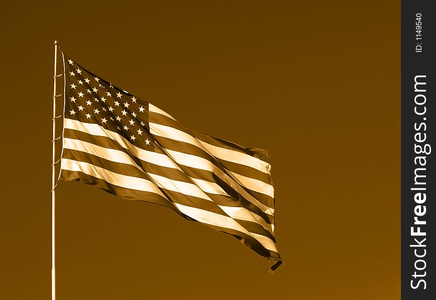 The American flag - Beauty shot