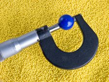 Micrometer With Beads And Balls Stock Images Micrometer With Beads And Balls Stock Images