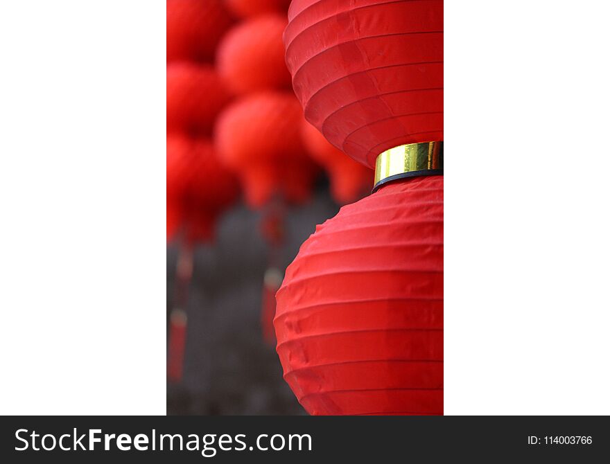 Chinese Red Lantern For Spring Festival