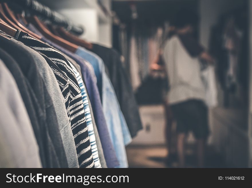 Shallow Focus Photography of Clothes