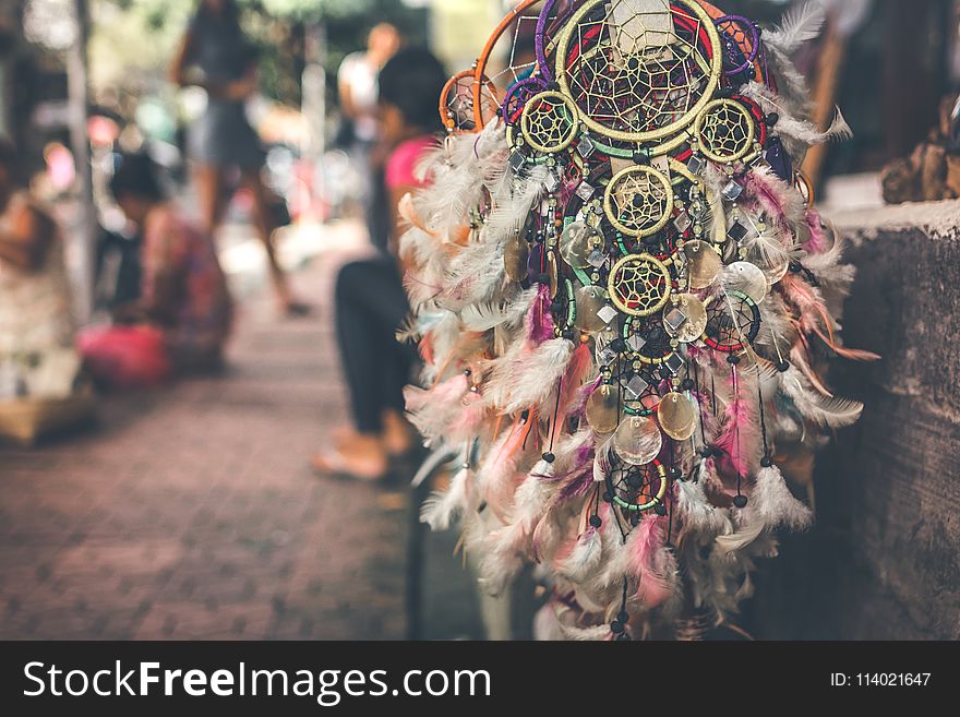 Selective Focus Photography Of Dreamcatchers