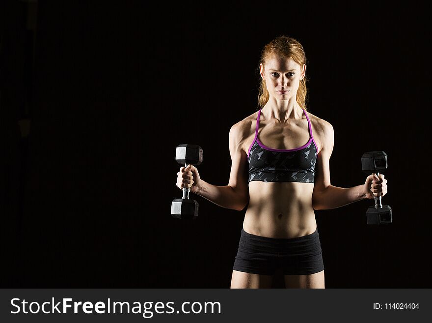 Healthy Fit Woman Exercising.