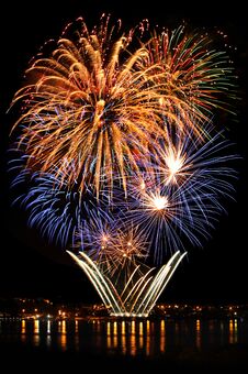 Celebratory Bright Firework Royalty Free Stock Image