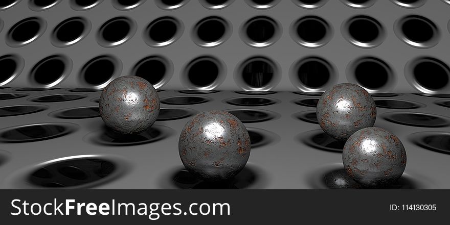 Metal, Sphere, Close Up, Circle