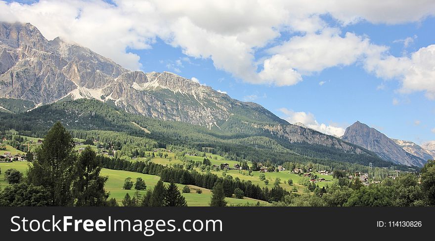 Mountainous Landforms, Mountain Range, Mountain, Sky