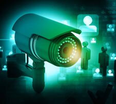 3d Render Of Surveillance Camera With People. Stock Photography 3d Render Of Surveillance Camera With People. Stock Photography