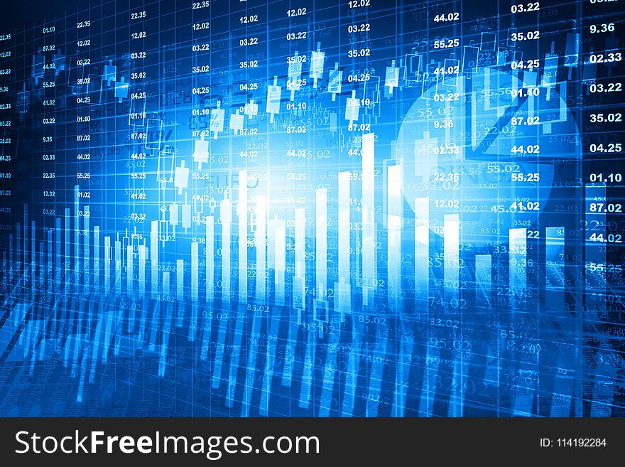 Stock market chart. Financial background