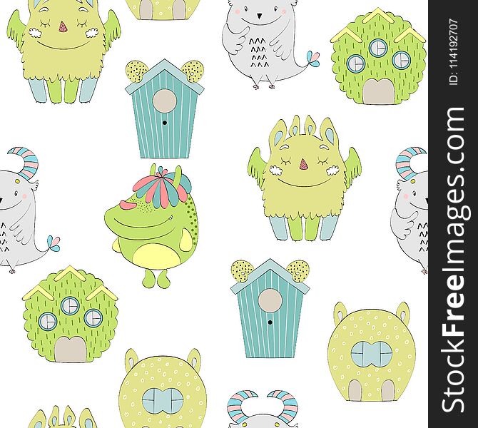 Cute Cartoon Monsters