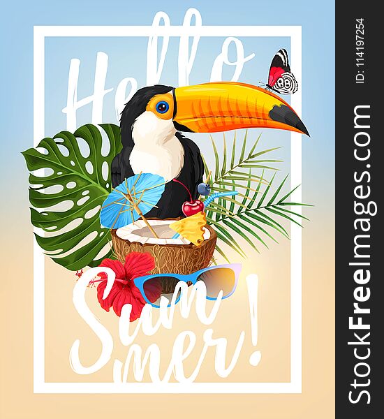 Vector Summer Party Card