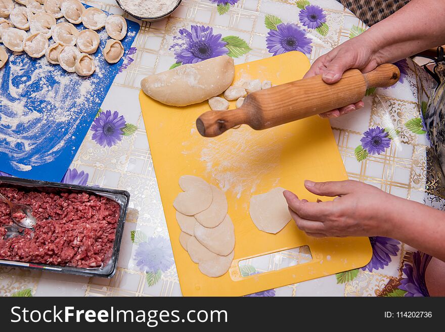 Dumplings on the table