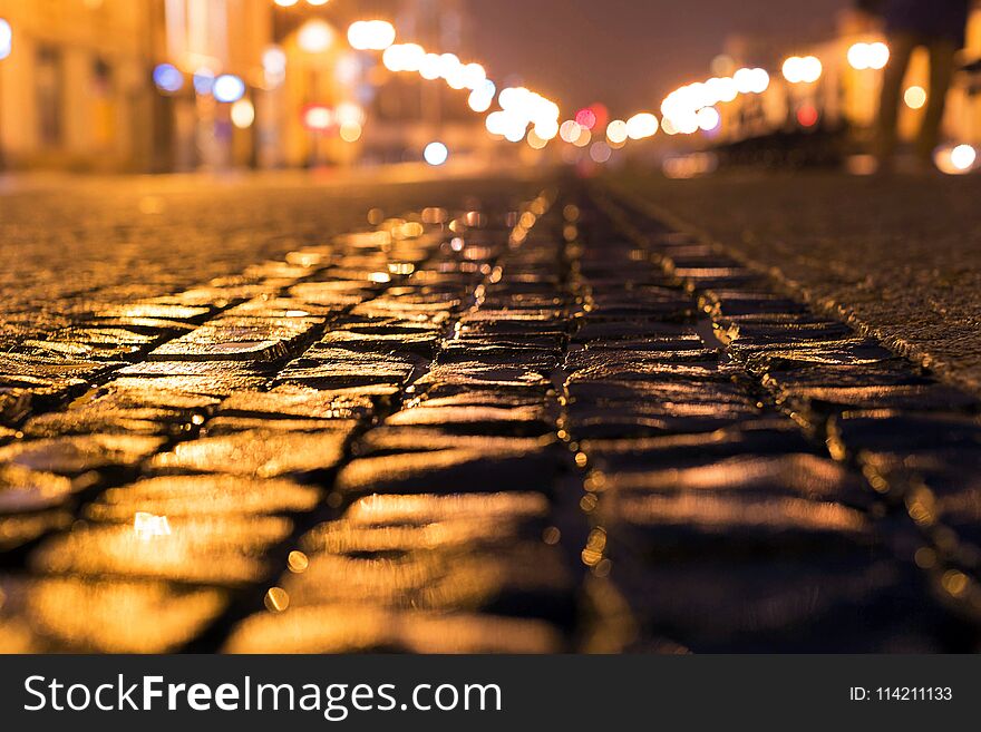 City street in the night