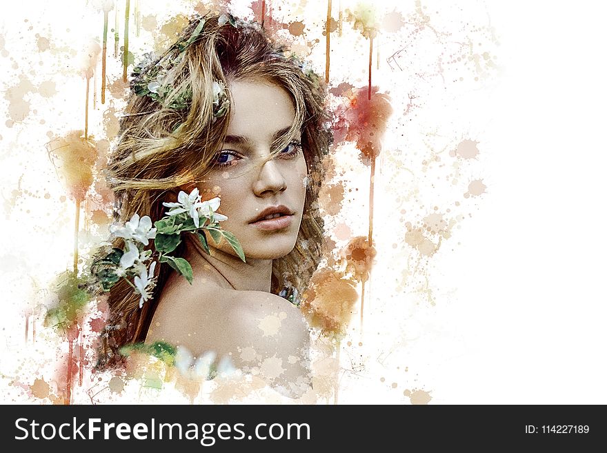 Beauty, Girl, Flower, Photo Shoot