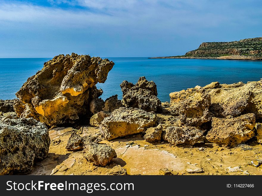 Sea, Coast, Sky, Rock