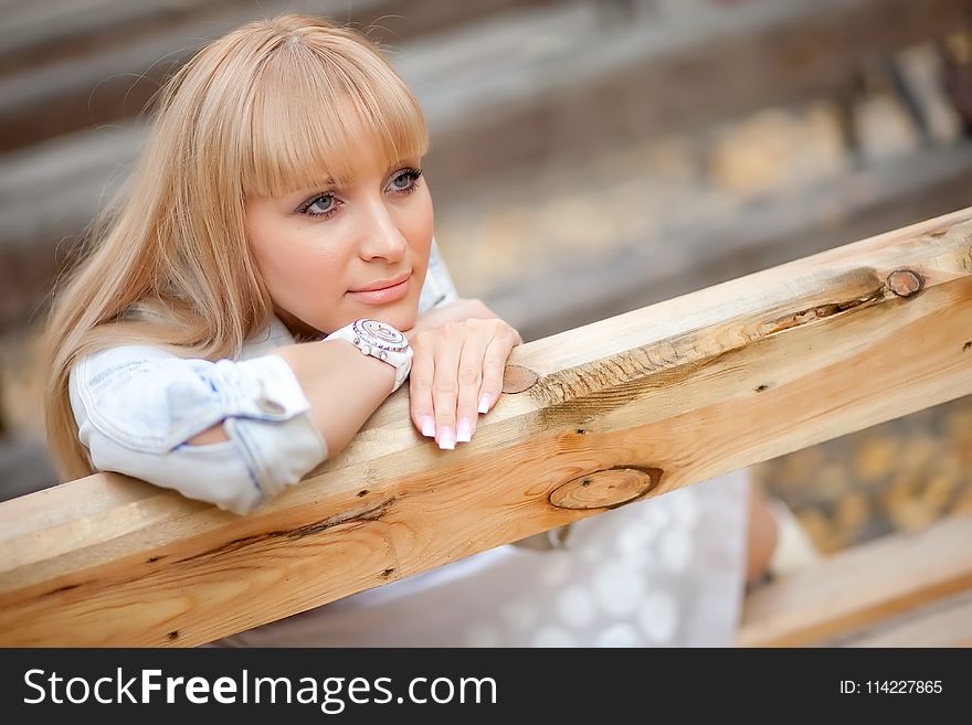 Human Hair Color, Blond, Girl, Wood