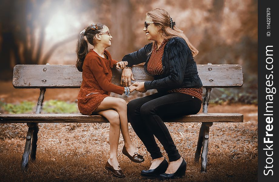 Photograph, Sitting, Girl, Lady