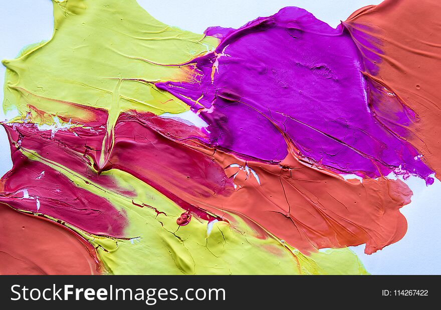 Multicolored abstract texture with stains, space for text or image