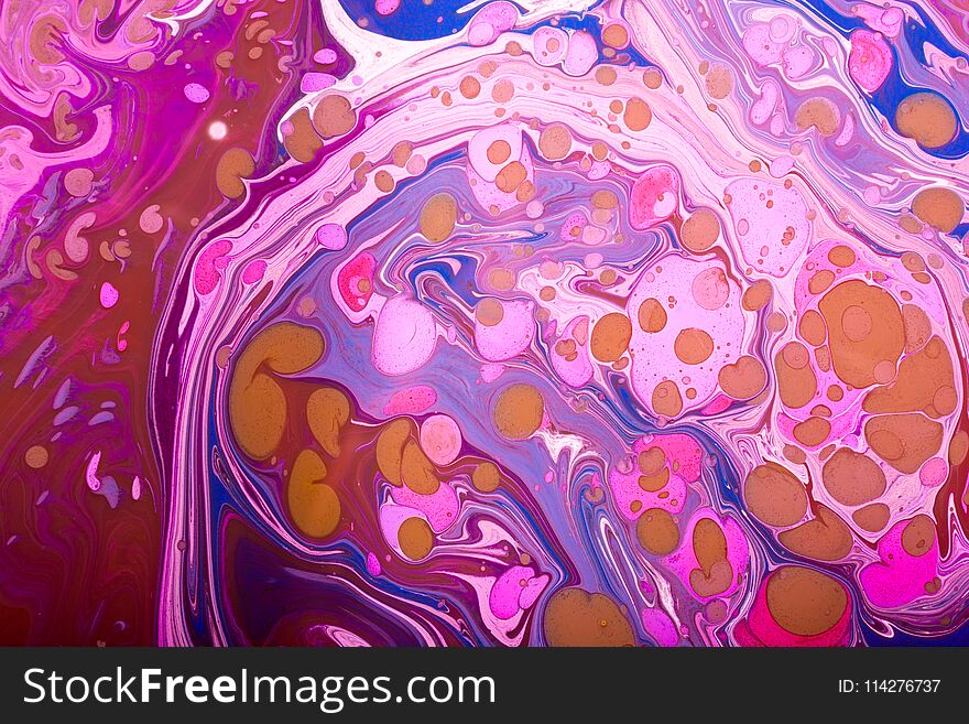Abstract Marbling Art Patterns As Colorful Background