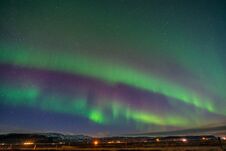 Aurora Borealis, Northern Lights In Iceland Stock Image