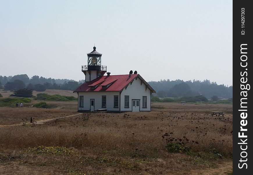 Lighthouse, Sky, Highland, Rural Area