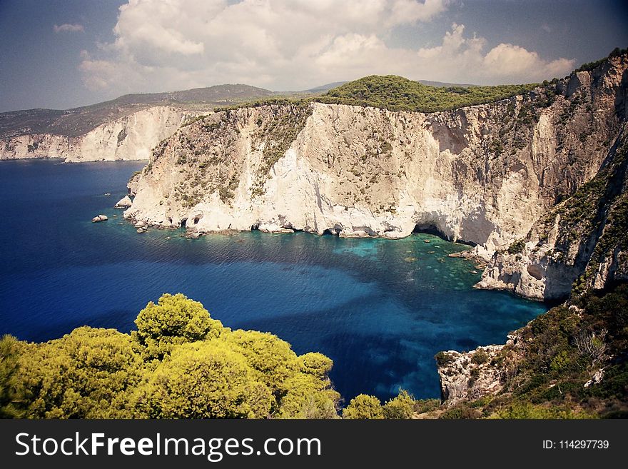 Coast, Cliff, Crater Lake, Promontory