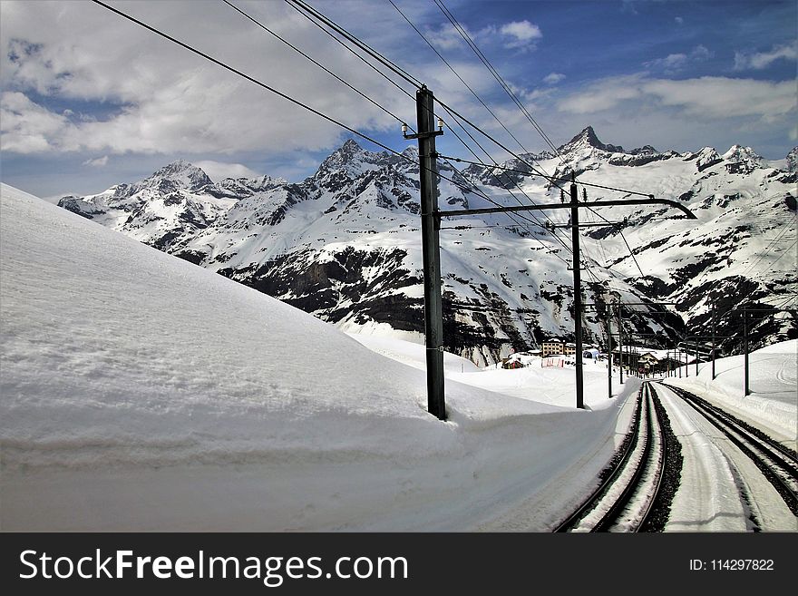 Snow, Sky, Winter, Mountainous Landforms