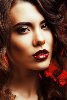 Beauty Woman With Perfect Makeup Beautiful Professional Holiday Royalty Free Stock Photo