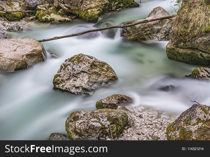 Time Lapse Photo Of Flowing River