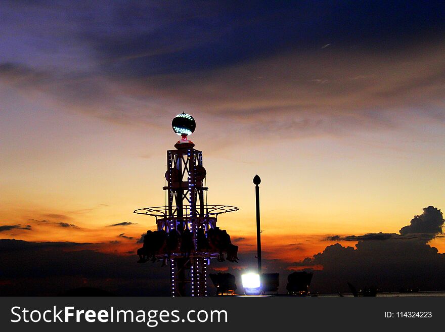 One of the rides of amusement park in the Mall of Asia Philippines. One of the rides of amusement park in the Mall of Asia Philippines