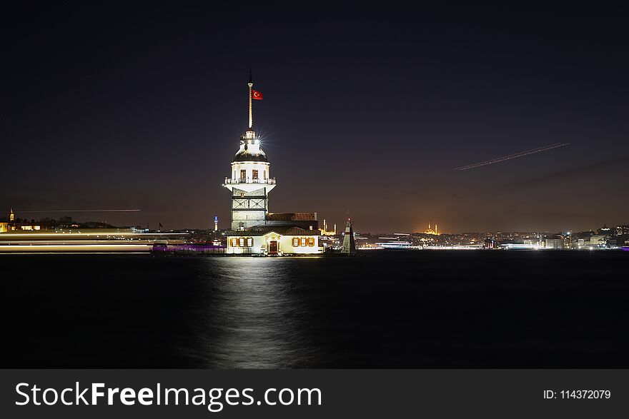 Maidens Tower in Istanbul, Turkey