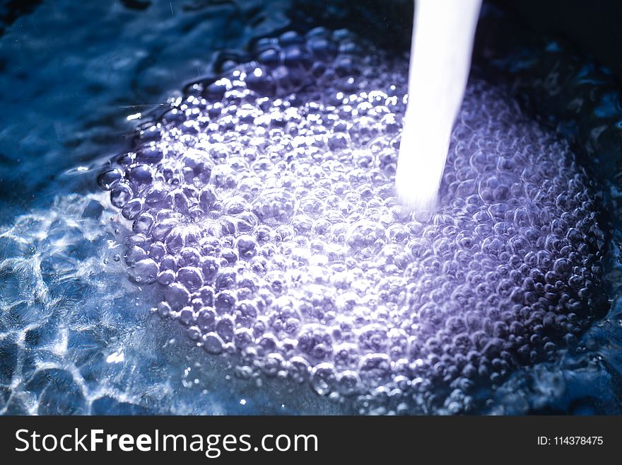 Purple Water Bubbles