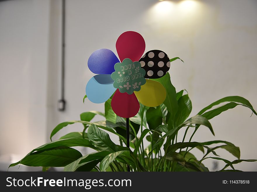 Paper Flower Decoration Beside Green Leafed Plants