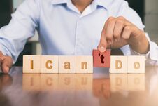 I Can’t Do Turn To I Can Do. Royalty Free Stock Photo