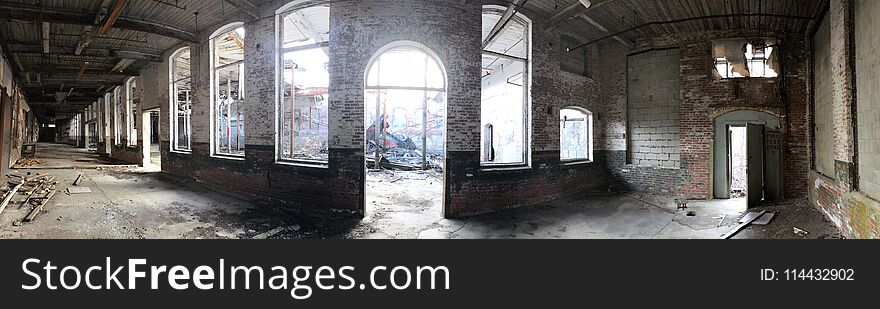 Panoramic sweep of an abandoned building found in Lincoln. Panoramic sweep of an abandoned building found in Lincoln