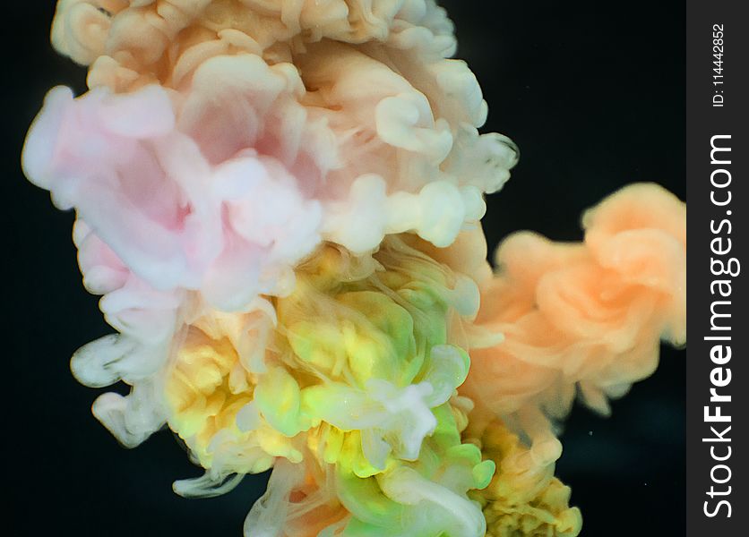 Close-up Photography Multicolored Smokes