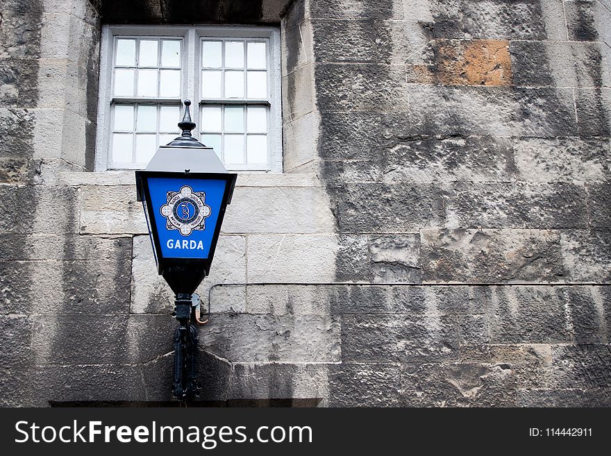 Black And Blue Sconce Lantern