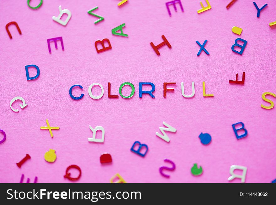 Multi-coloured Text