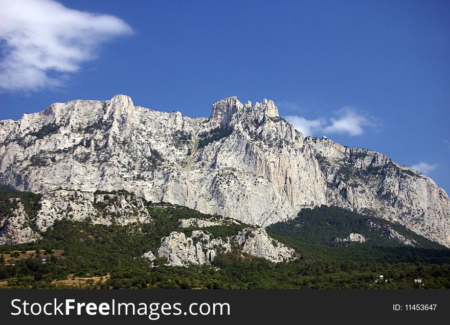 Mountain ay-petry on south coast of the peninsula Crimea