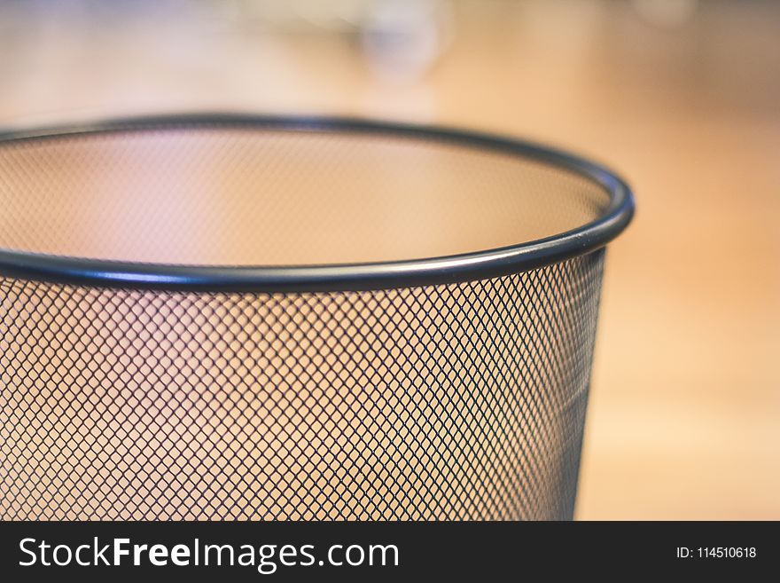 Gray Metal Mesh Cup