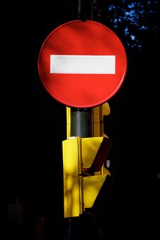 Signal Traffic View Royalty Free Stock Photos