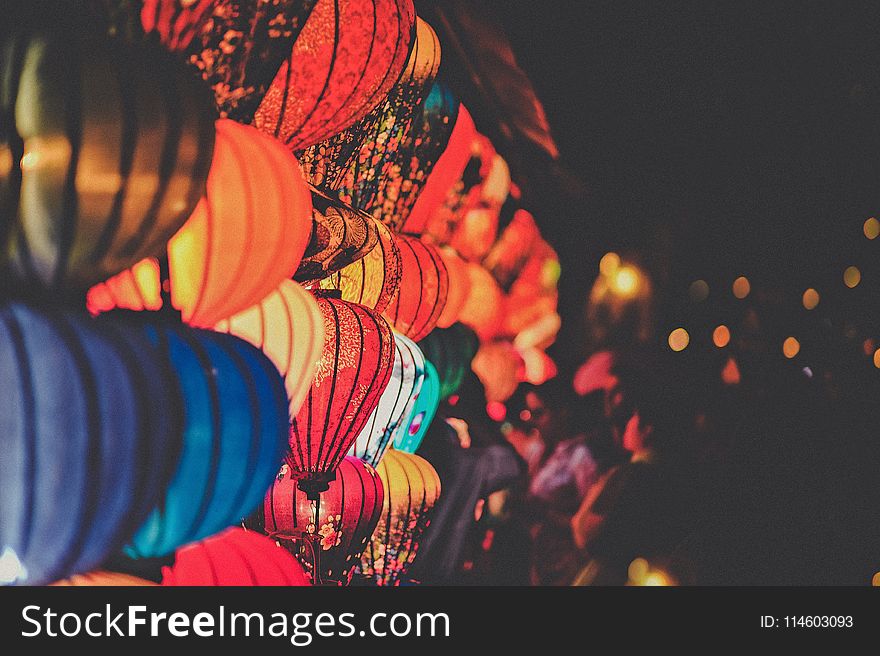 Selective Focus Photography of Paper Lanterns