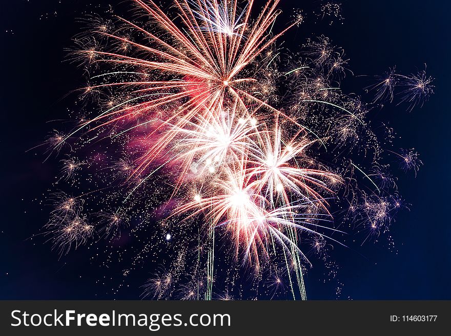 Low-angle Photo Of Fireworks