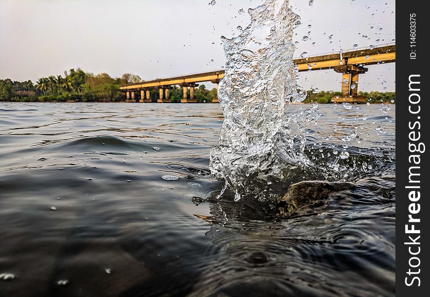 Time Lapse Photo Of Splashing Water