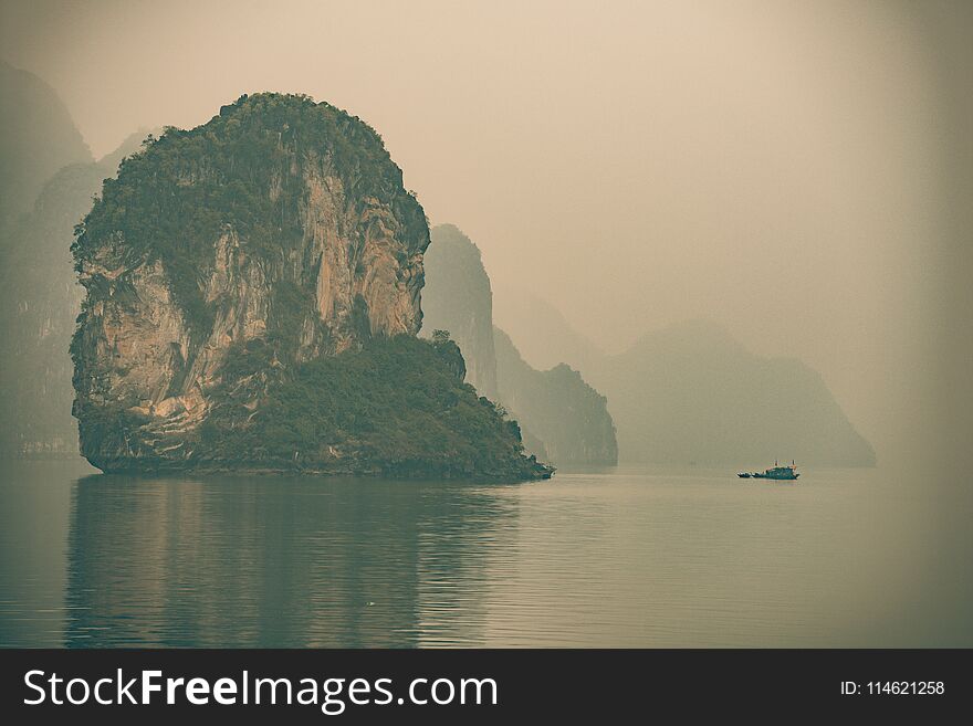 A scene from Ha Long Bay Vietnam