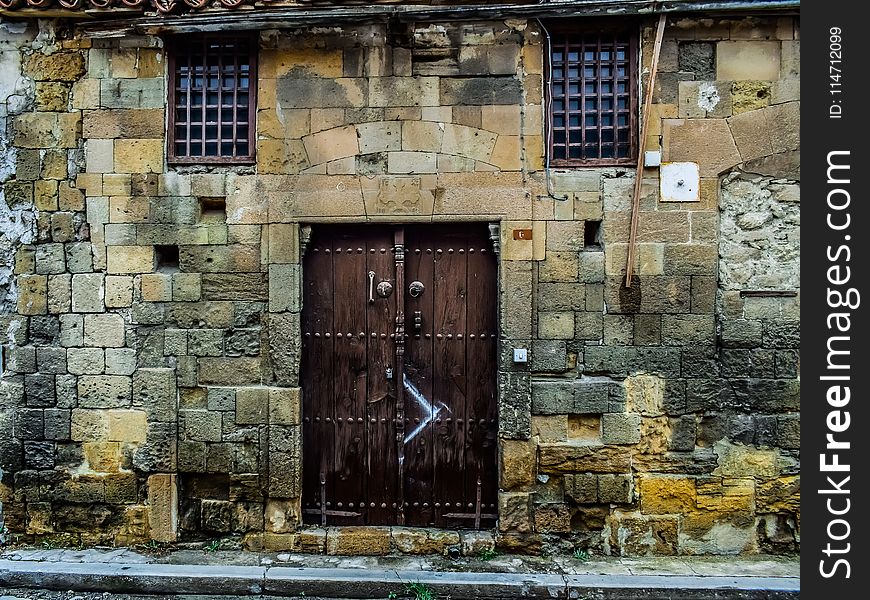 Wall, Door, Window, Facade