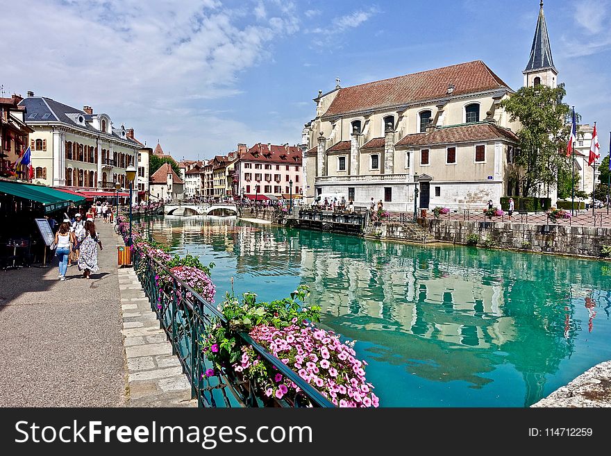 Waterway, Town, City, Canal