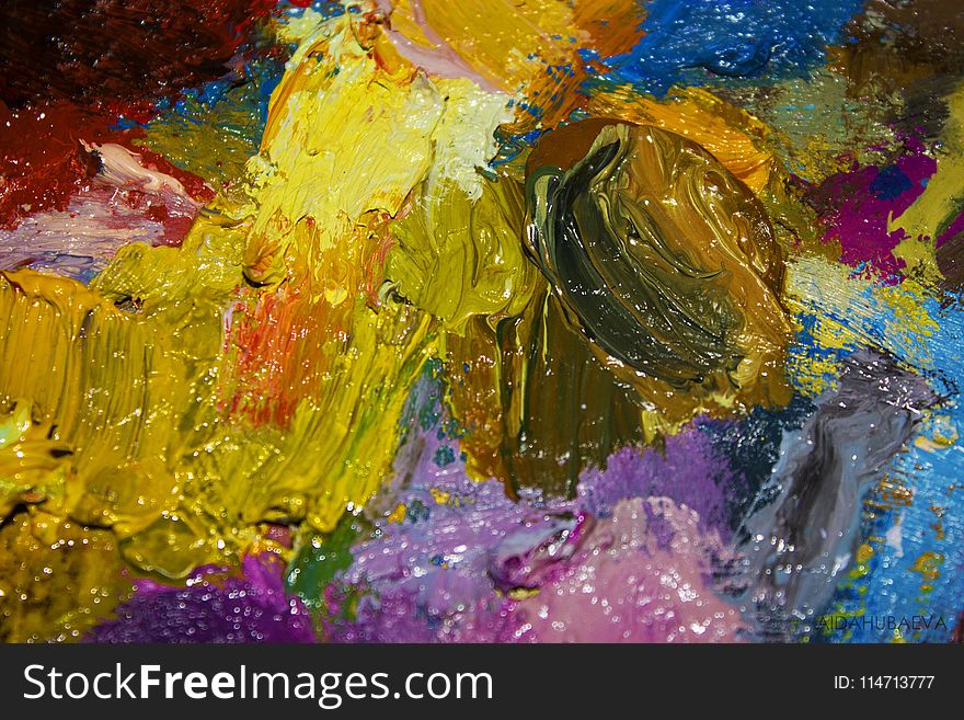 Yellow, Painting, Art, Water
