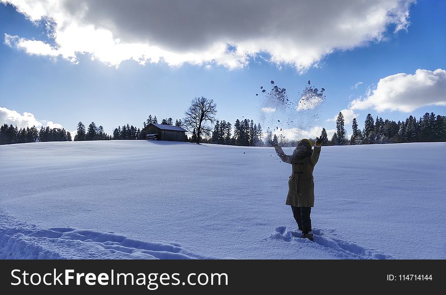 Sky, Snow, Winter, Cloud